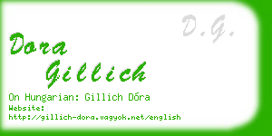 dora gillich business card